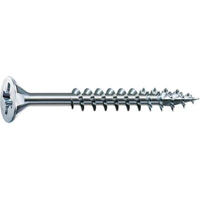 Wkręt do drewna Spax 4,5x35 mm Ocynkowany biały Pozidriv - 500 szt. Wkręt do drewna Spax 4,5x35 mm Ocynkowany biały Pozidriv - 500 szt.