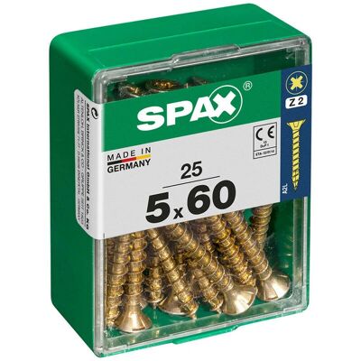 SPAX Holzschraube Flachkopf - 5 x 60 mm - Schrauben SPAX Holzschraube Flachkopf - 5 x 60 mm - Schrauben