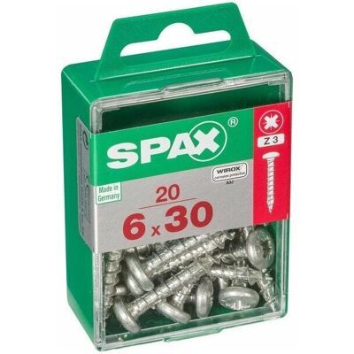SPAX - Modèle 6X30 - Vis universelles - Acier - Publicité SPAX - Modèle 6X30 - Vis universelles - Acier - Publicité
