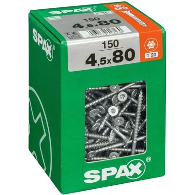 Spax Universal-Schraube 4,5x80mm - Senkkopf, T-star plus T20 Spax Universal-Schraube 4,5x80mm - Senkkopf, T-star plus T20