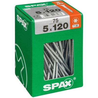 Vis Universelle Spax 5x120mm - Fixation en Bois avec Tête Sablée Vis Universelle Spax 5x120mm - Fixation en Bois avec Tête Sablée