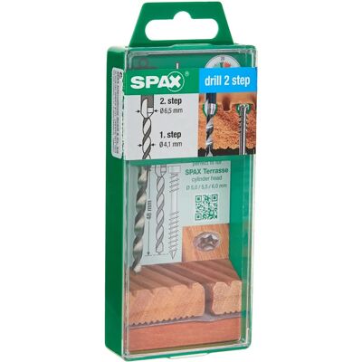 SPAX Stufenbohrer - Präzises Holzbohren 2-Stufen 4,1/6,5 mm SPAX Stufenbohrer - Präzises Holzbohren 2-Stufen 4,1/6,5 mm