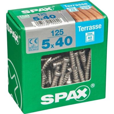 Spax Edelstahl 125 Schrauben - Zylindrischer Kopf - 5mm x 40mm Spax Edelstahl 125 Schrauben - Zylindrischer Kopf - 5mm x 40mm