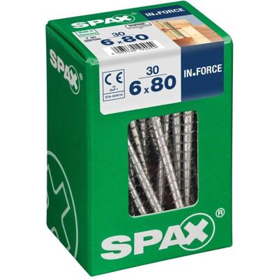 Spax IN.FORCE 6x80mm Schrauben - Holzbau, T-STAR plus T30, WIROX Spax IN.FORCE 6x80mm Schrauben - Holzbau, T-STAR plus T30, WIROX