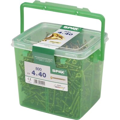 SPAX - Yellox - 4x40mm - 800pcs - Screws SPAX - Yellox - 4x40mm - 800pcs - Screws
