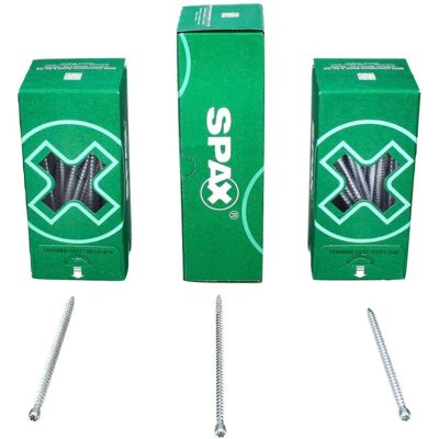 SPAX FRANCE - Tornillo de madera Wirox 8x600 mm - Rosca parcial, Torx T-STAR Plus SPAX FRANCE - Tornillo de madera Wirox 8x600 mm - Rosca parcial, Torx T-STAR Plus