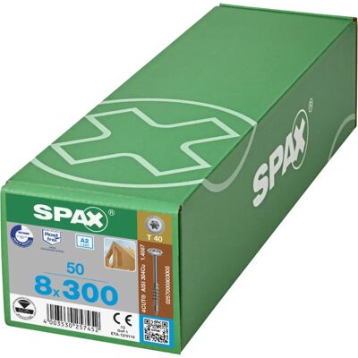 SPAX - Rostfri skruv - 8x300mm - T-STAR Plus - Universell SPAX - Rostfri skruv - 8x300mm - T-STAR Plus - Universell