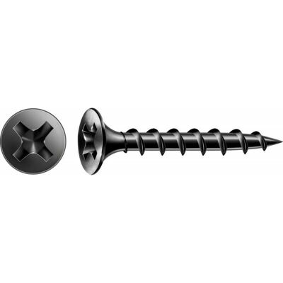 Vis Spax GIX-B Filetage Grossier - Phosphaté Noir - Petite Tête Cruciforme - 39x45mm Vis Spax GIX-B Filetage Grossier - Phosphaté Noir - Petite Tête Cruciforme - 39x45mm