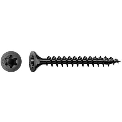 Spax 1191040400603 Czarna Stalowa Wkręt 4x60mm - Wytrzymałe Połączenie Drewna Spax 1191040400603 Czarna Stalowa Wkręt 4x60mm - Wytrzymałe Połączenie Drewna