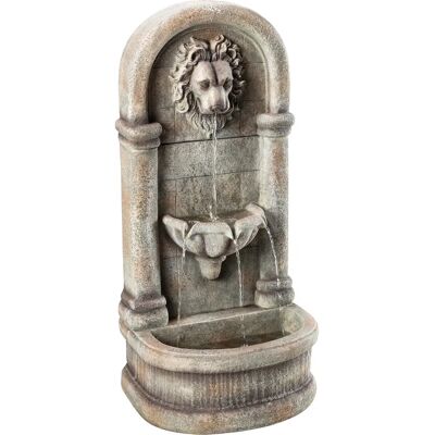 Fuente de jardín Dehner con luz LED - Fuente de jardín, aprox. 103,5 x 38 x 49,5 cm, poliestireno, gris Fuente de jardín Dehner con luz LED - Fuente de jardín, aprox. 103,5 x 38 x 49,5 cm, poliestireno, gris