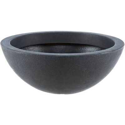 DEHNER Vaso per piante - Antracite - Ø 52cm - Altezza 20cm - Uso esterno DEHNER Vaso per piante - Antracite - Ø 52cm - Altezza 20cm - Uso esterno