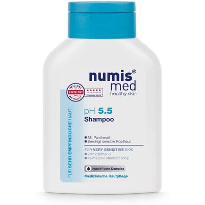 Numis Med pH 5.5 Shampoo - Soin pour peau sensible - Publicité Numis Med pH 5.5 Shampoo - Soin pour peau sensible - Publicité