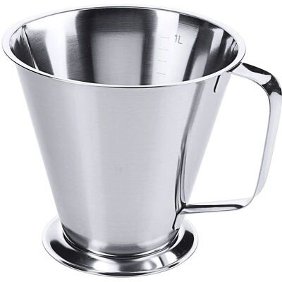 FourniResto Stainless Steel Measuring Pitcher 1.1L FourniResto Stainless Steel Measuring Pitcher 1.1L