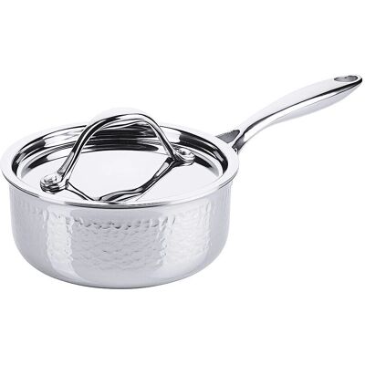 Contacto - Stielkasserolle 16 cm - Finitura martellata - Saucepan Contacto - Stielkasserolle 16 cm - Finitura martellata - Saucepan