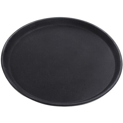 Plateau rond Contacto - 35cm - Noir - Publicité Plateau rond Contacto - 35cm - Noir - Publicité
