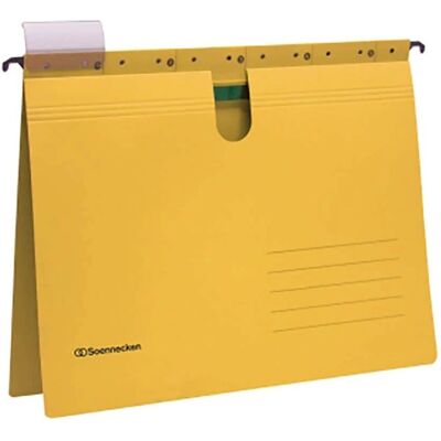 Dossier recyclé jaune A4 Soennecken - Classeur - Publicité Dossier recyclé jaune A4 Soennecken - Classeur - Publicité