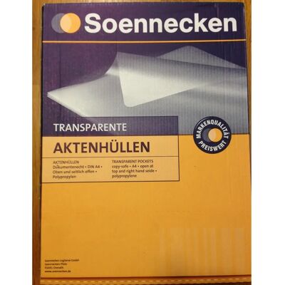 Soennecken A4 Sichthüllen - Transparent, 120μm, 100 Stück Soennecken A4 Sichthüllen - Transparent, 120μm, 100 Stück