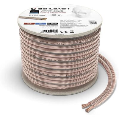 Oehlbach SP-25 Audio Cable - 30m Transparent Stereo Speaker Wire Oehlbach SP-25 Audio Cable - 30m Transparent Stereo Speaker Wire