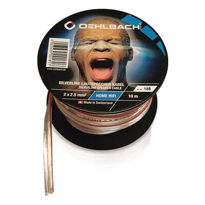 Oehlbach Silverline Lautsprecherkabel - 30m Transparent Hochwertiges Stereo-Kabel Oehlbach Silverline Lautsprecherkabel - 30m Transparent Hochwertiges Stereo-Kabel