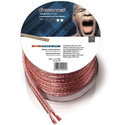 Oehlbach SP-7 Audio Cable - 30m Transparent Oehlbach SP-7 Audio Cable - 30m Transparent
