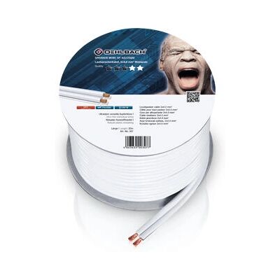 OEHLBACH SP-40 Audio Cable - 20m White - High-Quality Sound OEHLBACH SP-40 Audio Cable - 20m White - High-Quality Sound