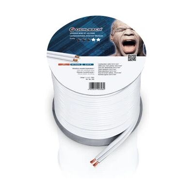 Oehlbach 30m White Stereo Audio Cable - Speaker Wire Oehlbach 30m White Stereo Audio Cable - Speaker Wire