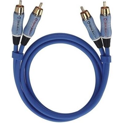 Oehlbach Modello 2702 - Cavo audio stereo analogico di alta qualità blu 2m Oehlbach Modello 2702 - Cavo audio stereo analogico di alta qualità blu 2m