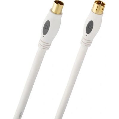 Oehlbach 2.2m White Coaxial Cable - Coaxial Cable for HDTV & Radio Oehlbach 2.2m White Coaxial Cable - Coaxial Cable for HDTV & Radio