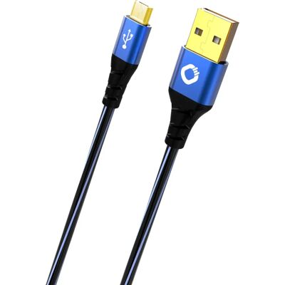 Cavo Micro USB Plus Oehlbach - USB 2.0 - 0,5 m - Nero, Blu Cavo Micro USB Plus Oehlbach - USB 2.0 - 0,5 m - Nero, Blu