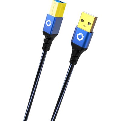 Oehlbach USB Plus B3 - Cavo stampante USB 3.0 - Blu Oehlbach USB Plus B3 - Cavo stampante USB 3.0 - Blu