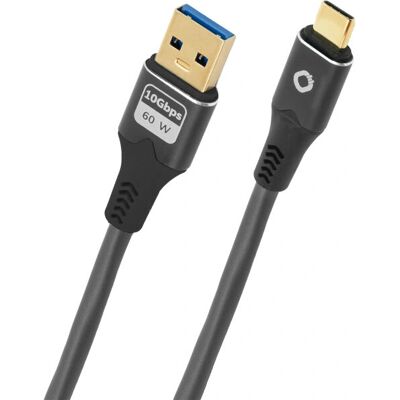 Oehlbach D1C9374 USB-Kabel - 3m USB A auf USB C - Anthrazit Oehlbach D1C9374 USB-Kabel - 3m USB A auf USB C - Anthrazit