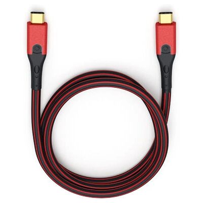 Oehlbach Evolution USB-C 1m Noir/Rouge - Câble USB - Publicité Oehlbach Evolution USB-C 1m Noir/Rouge - Câble USB - Publicité