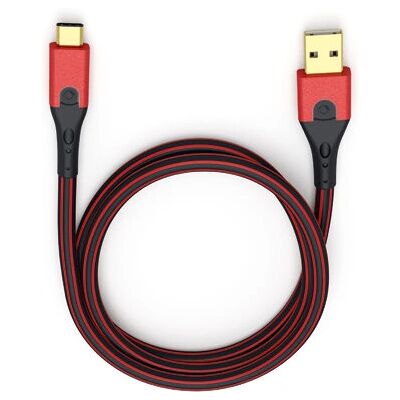 Oehlbach Evolution C3 USB Kabel - 3m - Schwarz/Rot - USB 3.2 Gen 1 Oehlbach Evolution C3 USB Kabel - 3m - Schwarz/Rot - USB 3.2 Gen 1