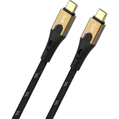 Oehlbach USB Primus CC USB-kabel - USB 4 Gen 2x2 - 3m - Sort/Guld Oehlbach USB Primus CC USB-kabel - USB 4 Gen 2x2 - 3m - Sort/Guld