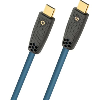 Oehlbach D1C9565 USB-kabel - USB 3.2 Gen 2, 0,5 m, Blå, Holdbart Skærmning Oehlbach D1C9565 USB-kabel - USB 3.2 Gen 2, 0,5 m, Blå, Holdbart Skærmning