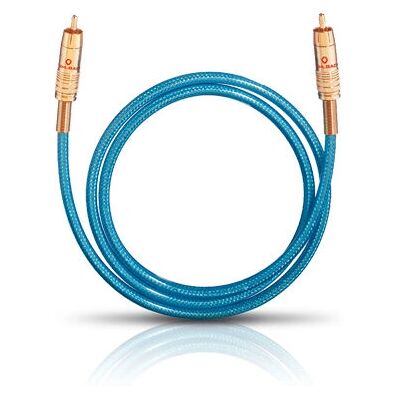 Oehlbach 10701 Ljudkabel - Blå - 1,5 m - Digital RCA Oehlbach 10701 Ljudkabel - Blå - 1,5 m - Digital RCA