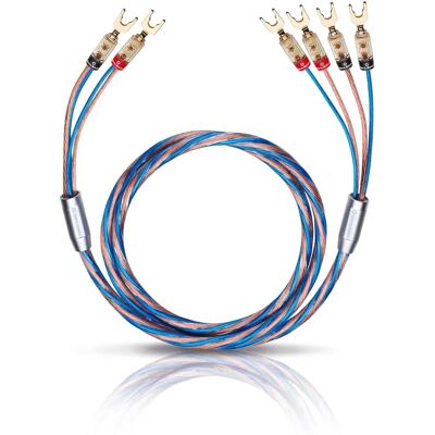 Oehlbach Bi-Tech 4 Set Lautsprecherkabel - Blau/Kupfer Oehlbach Bi-Tech 4 Set Lautsprecherkabel - Blau/Kupfer