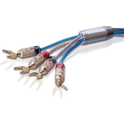 Oehlbach Bi Tech 4.4 200 högtalarkabel - Bi-Wiring, Silver, 2x2.5/2x4.0 mm², Blå Oehlbach Bi Tech 4.4 200 högtalarkabel - Bi-Wiring, Silver, 2x2.5/2x4.0 mm², Blå