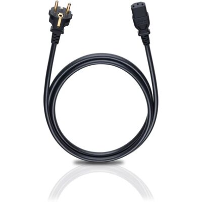 Câble d'alimentation Oehlbach C13 - 5m, Noir, testé VDE - Publicité Câble d'alimentation Oehlbach C13 - 5m, Noir, testé VDE - Publicité