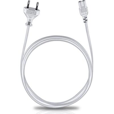 Oehlbach Biały Kabel zasilający C7 - 5m Oehlbach Biały Kabel zasilający C7 - 5m