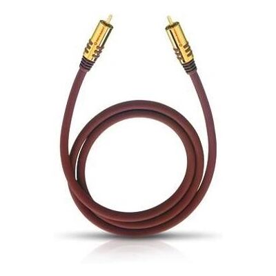 Oehlbach 20535 audio cable - 5m - Bordeaux - RCA Oehlbach 20535 audio cable - 5m - Bordeaux - RCA