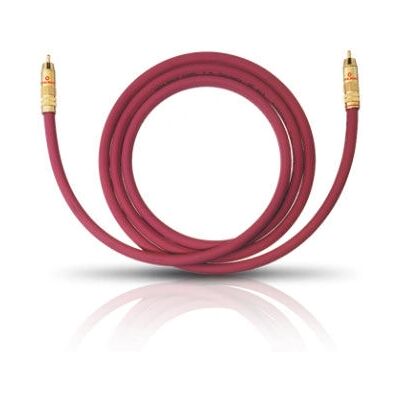 OEHLBACH 20541 audio cable - 1m RCA Bordeaux OEHLBACH 20541 audio cable - 1m RCA Bordeaux