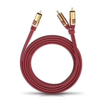 Oehlbach 20562 Audio Cable - Red, 2m, RCA Y-Splitter - Audio Type Oehlbach 20562 Audio Cable - Red, 2m, RCA Y-Splitter - Audio Type