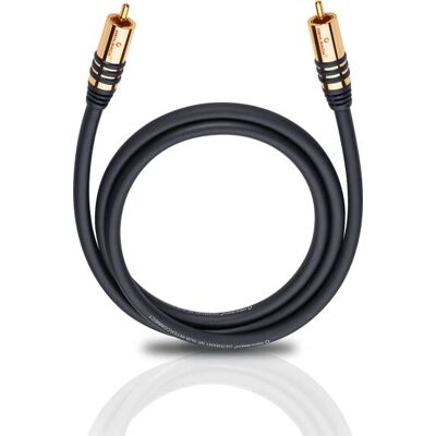 Oehlbach 21531 RCA Audio Kabel - 1m - Schwarz Oehlbach 21531 RCA Audio Kabel - 1m - Schwarz