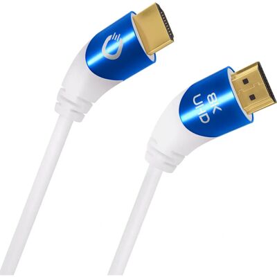 Oehlbach D1C42538 3m HDMI Kabel - Blau, Weiß - HDMI Typ A Oehlbach D1C42538 3m HDMI Kabel - Blau, Weiß - HDMI Typ A