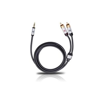 Cavo audio Oehlbach 60002 - 1,5m, 2x RCA e 3,5mm, Nero Cavo audio Oehlbach 60002 - 1,5m, 2x RCA e 3,5mm, Nero