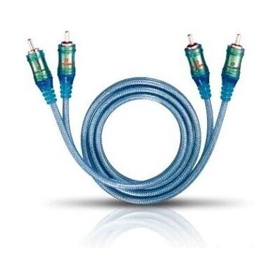 Câble audio RCA Ice Blue 0,5 m Oehlbach - Publicité Câble audio RCA Ice Blue 0,5 m Oehlbach - Publicité