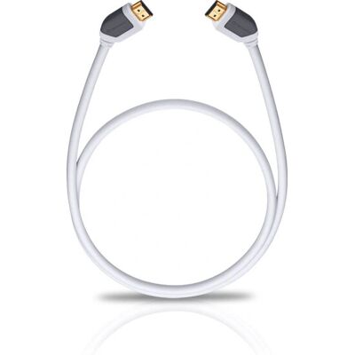 Oehlbach 92573 HDMI Kabel - 2,2m, Weiß, HDMI 2.0 Oehlbach 92573 HDMI Kabel - 2,2m, Weiß, HDMI 2.0