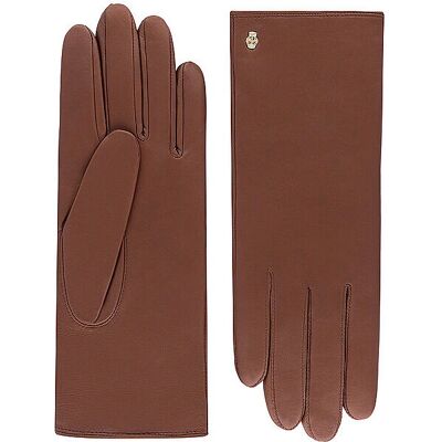 Roeckl Leather Gloves in Saddle Brown - Water-Resistant - Warm Roeckl Leather Gloves in Saddle Brown - Water-Resistant - Warm