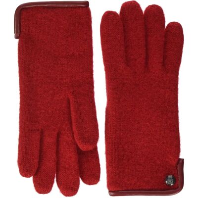 Gants en laine rouges Roeckl - Femme - 16 cm - Gants classiques d'hiver Gants en laine rouges Roeckl - Femme - 16 cm - Gants classiques d'hiver